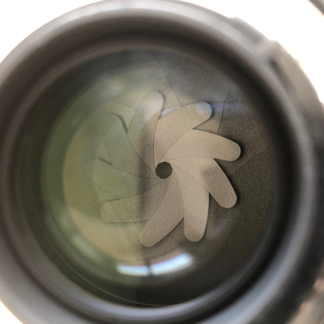Aperture blades of Nikon 50mm lens